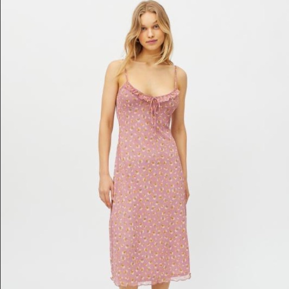 Urban Outfitters Mesh Midi Dress